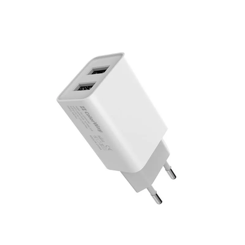 Мережевий зарядний пристрій ColorWay AutoID (2USBx2.1A) White (CW-CHS015-WT) - мініатюра 8