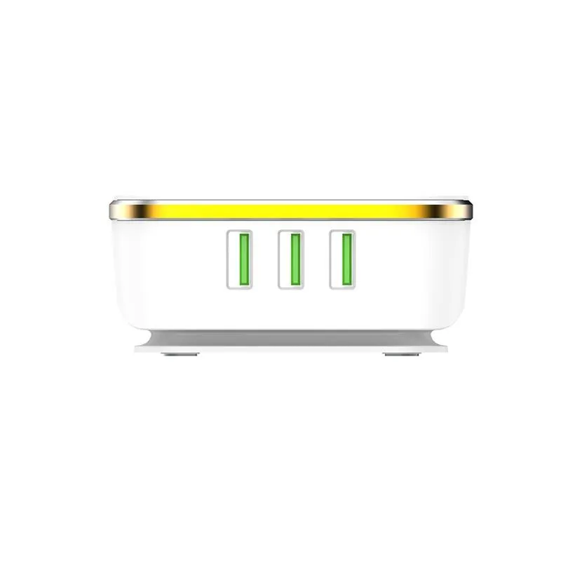 Мережевий зарядний пристрій ColorWay 1QC3.0+5AutoID (6USB, 7A) White (CW-CHS019Q-WT) - мініатюра 6