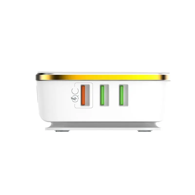 Мережевий зарядний пристрій ColorWay 1QC3.0+5AutoID (6USB, 7A) White (CW-CHS019Q-WT) - мініатюра 7