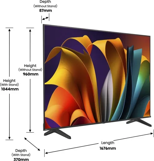 Телевізор Hisense 75A6N - мініатюра 2