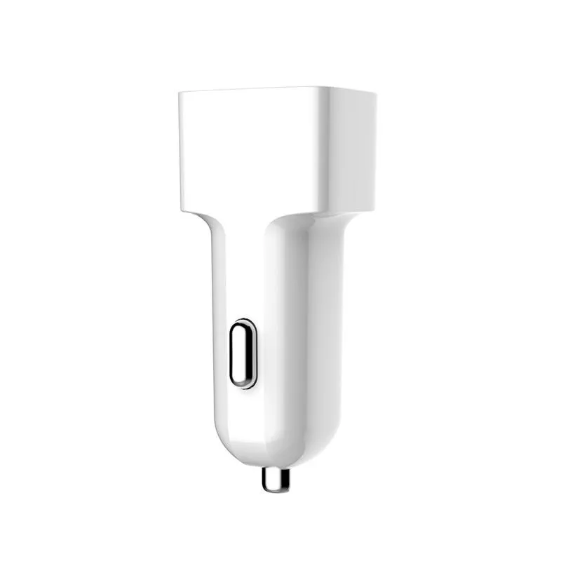 Автомобільний зарядний пристрій ColorWay (2USBх2.4A) AutoID White (CW-CHA009-WT) - зображення 1