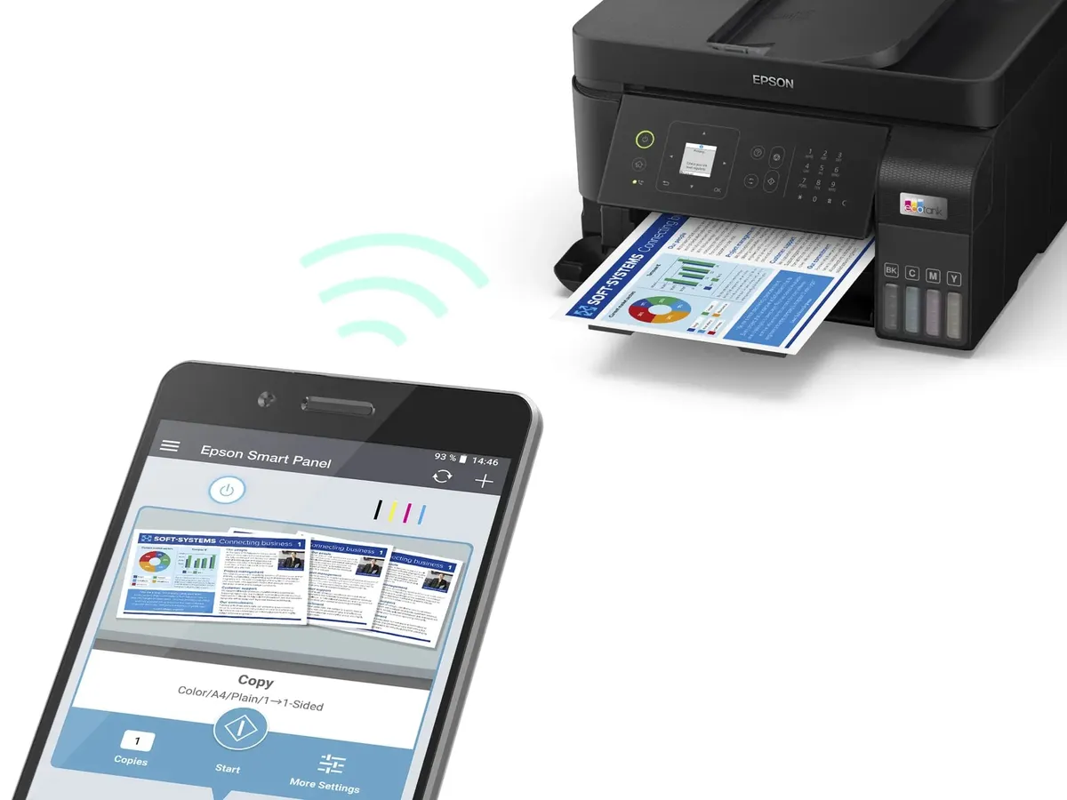 Багатофункціональний пристрій А4 Epson EcoTank L5590 Wi-Fi (C11CK57404) - мініатюра 6