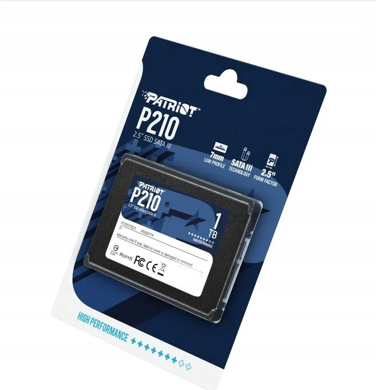 Накопичувач SSD 1TB Patriot P210 2.5" SATAIII TLC (P210S1TB25) - мініатюра 6