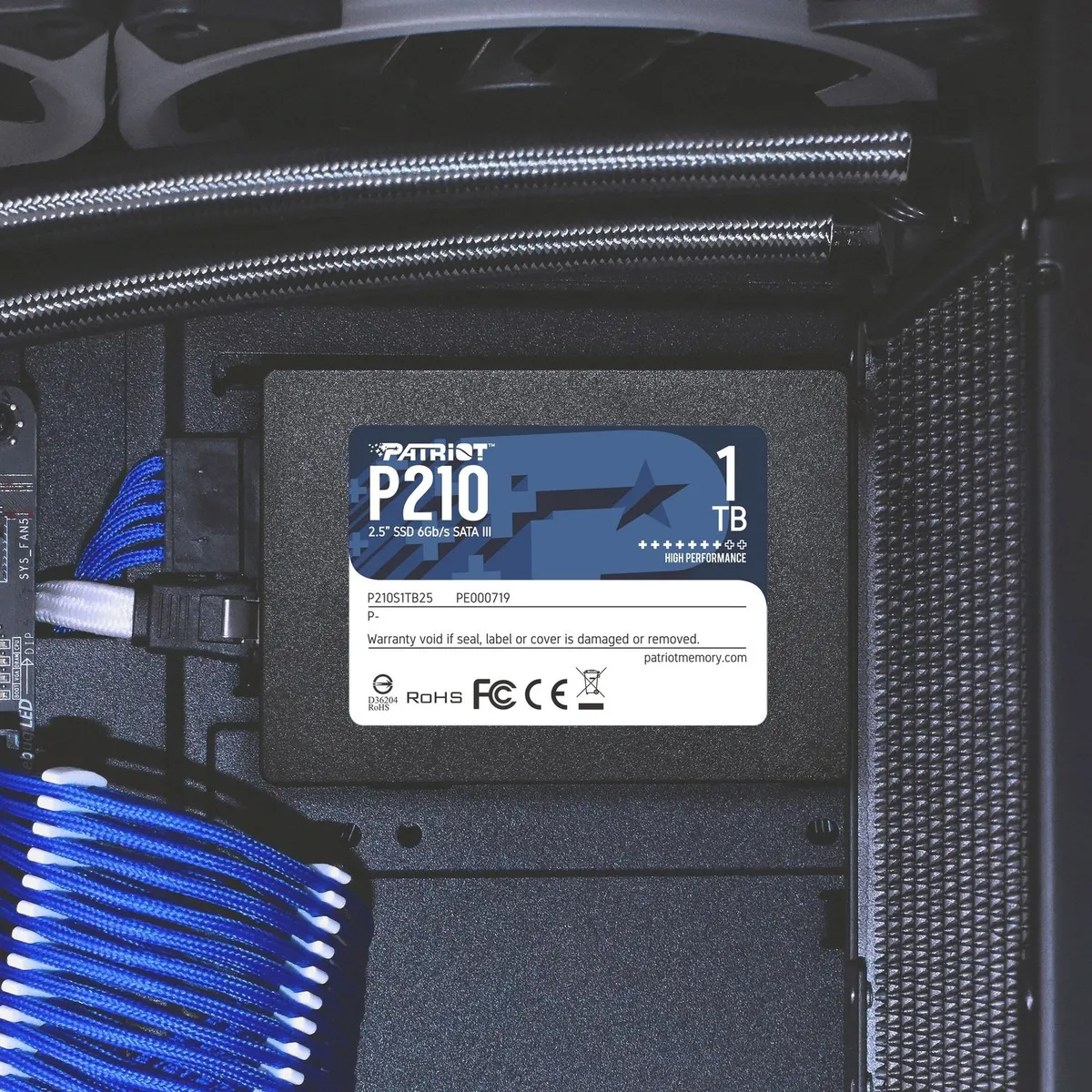 Накопичувач SSD 1TB Patriot P210 2.5" SATAIII TLC (P210S1TB25) - мініатюра 7