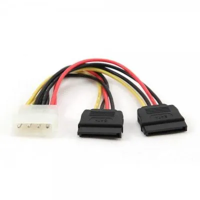 Кабель живлення Molex to 2xSATA power 0.3m Cablexpert (CC-SATA-PSY-0.3M) - мініатюра 2