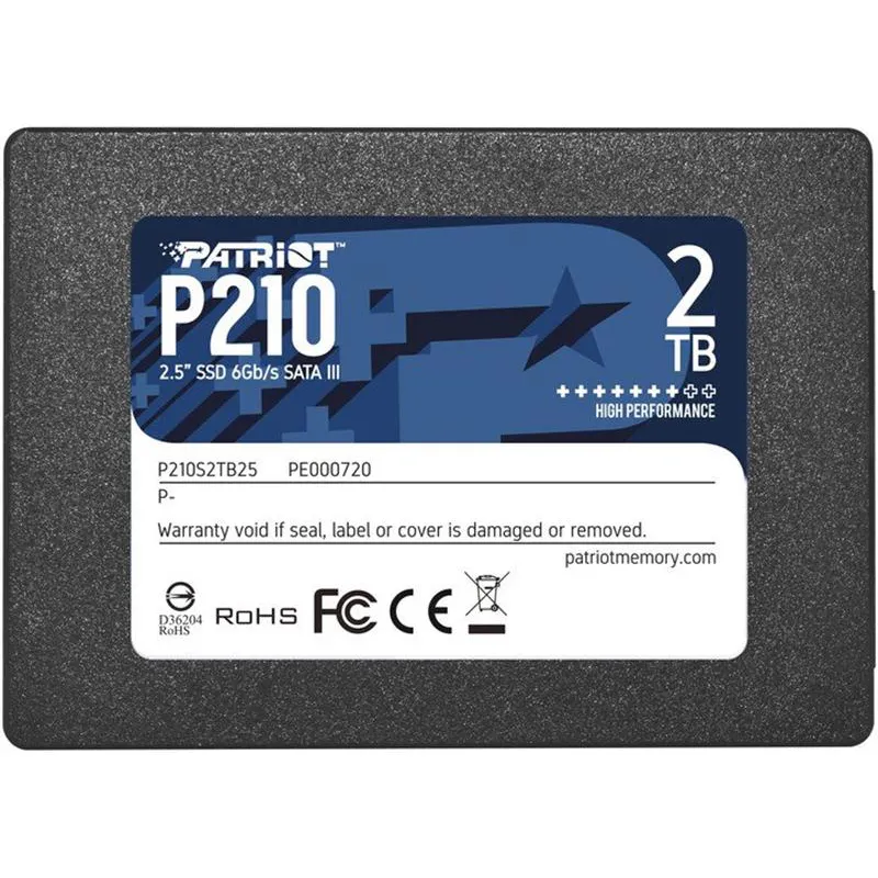 Накопичувач SSD 2TB Patriot P210 2.5" SATAIII TLC (P210S2TB25) - зображення 1