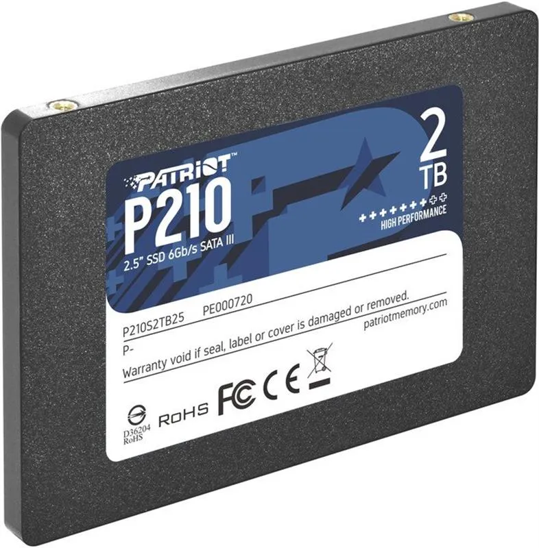 Накопичувач SSD 2TB Patriot P210 2.5" SATAIII TLC (P210S2TB25) - мініатюра 3