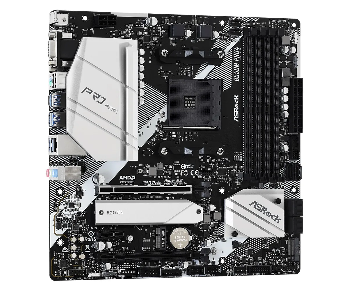 Материнська плата ASRock B550M Pro4 Socket AM4 - мініатюра 3