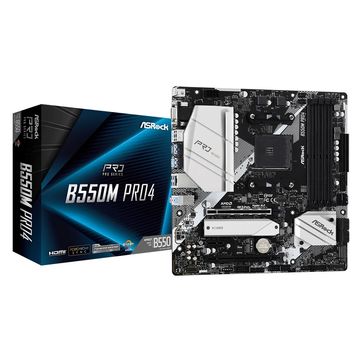 Материнська плата ASRock B550M Pro4 Socket AM4 - мініатюра 5