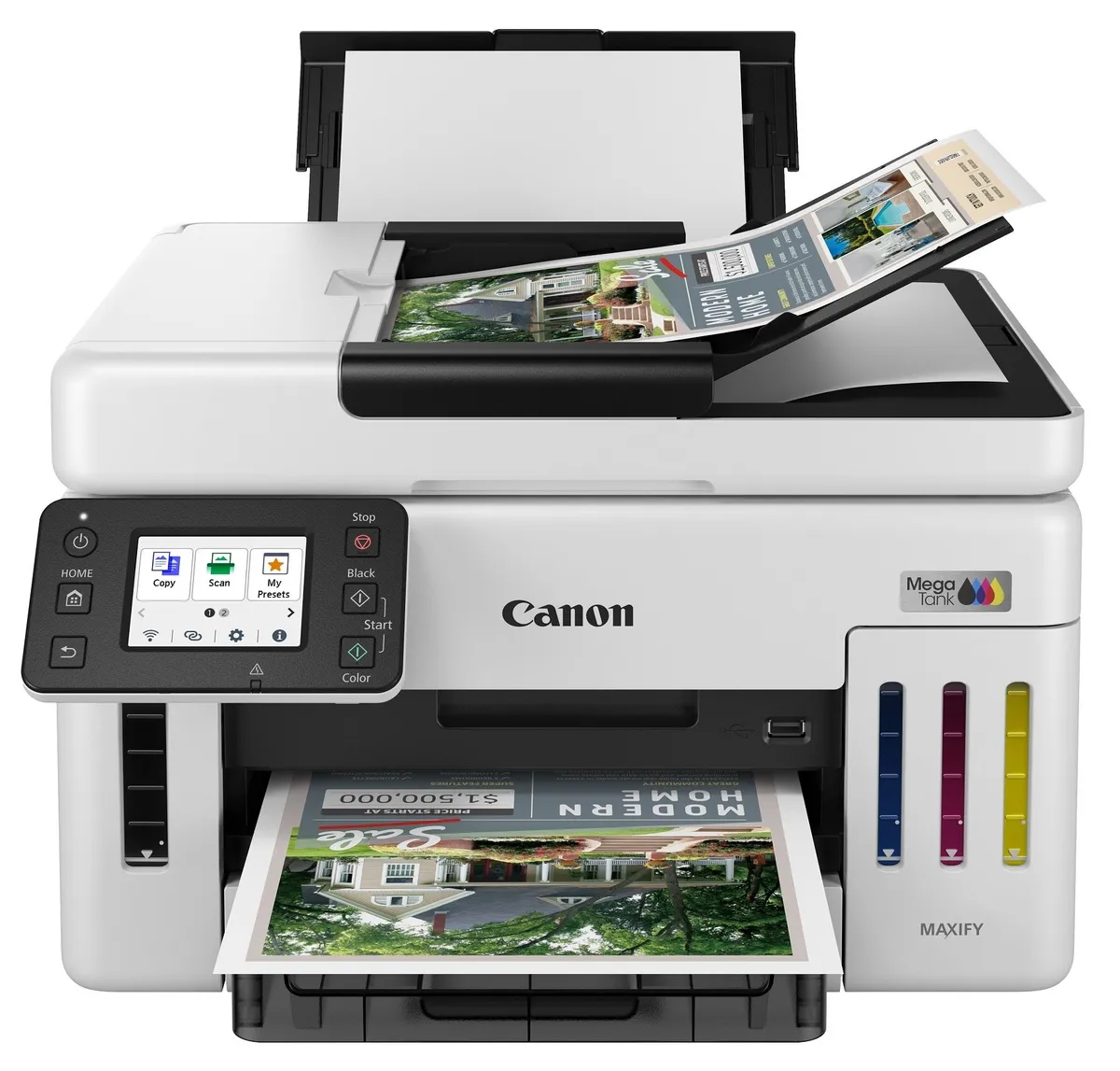 Багатофункційний пристрій А4 кол. Canon Maxify GX6140 з Wi-Fi (6882C009) - мініатюра 8