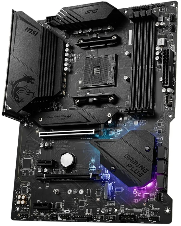Материнська плата MSI MPG B550 Gaming Plus Socket AM4 - мініатюра 3