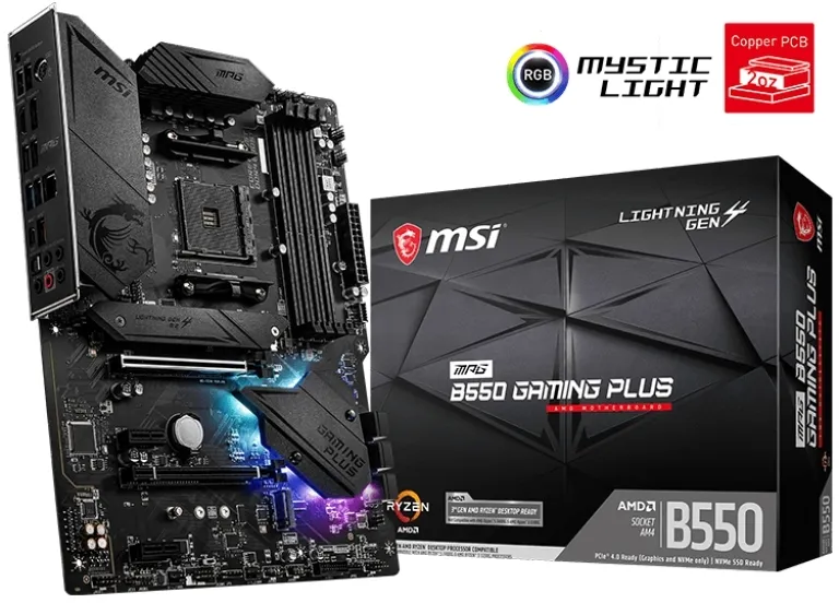 Материнська плата MSI MPG B550 Gaming Plus Socket AM4 - мініатюра 5