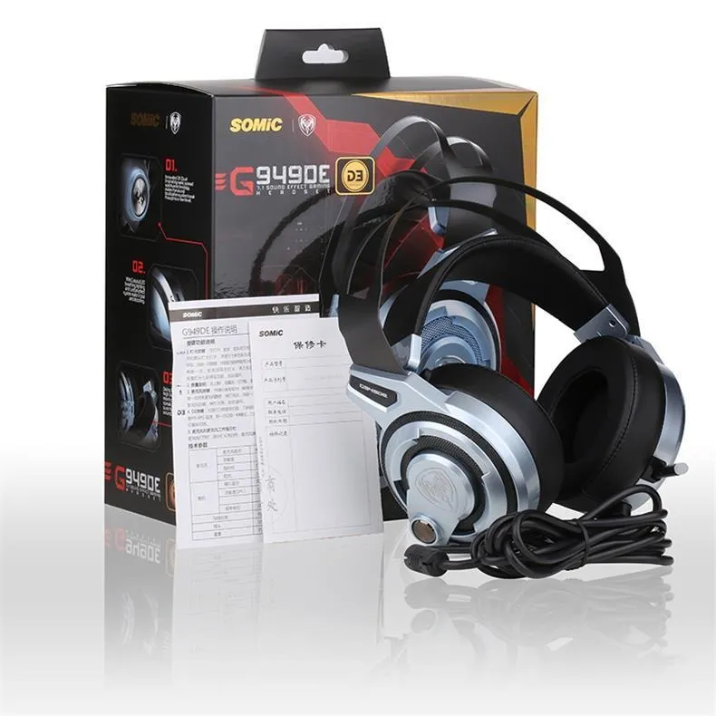Гарнітура Somic G949DE Black/Silver - мініатюра 9