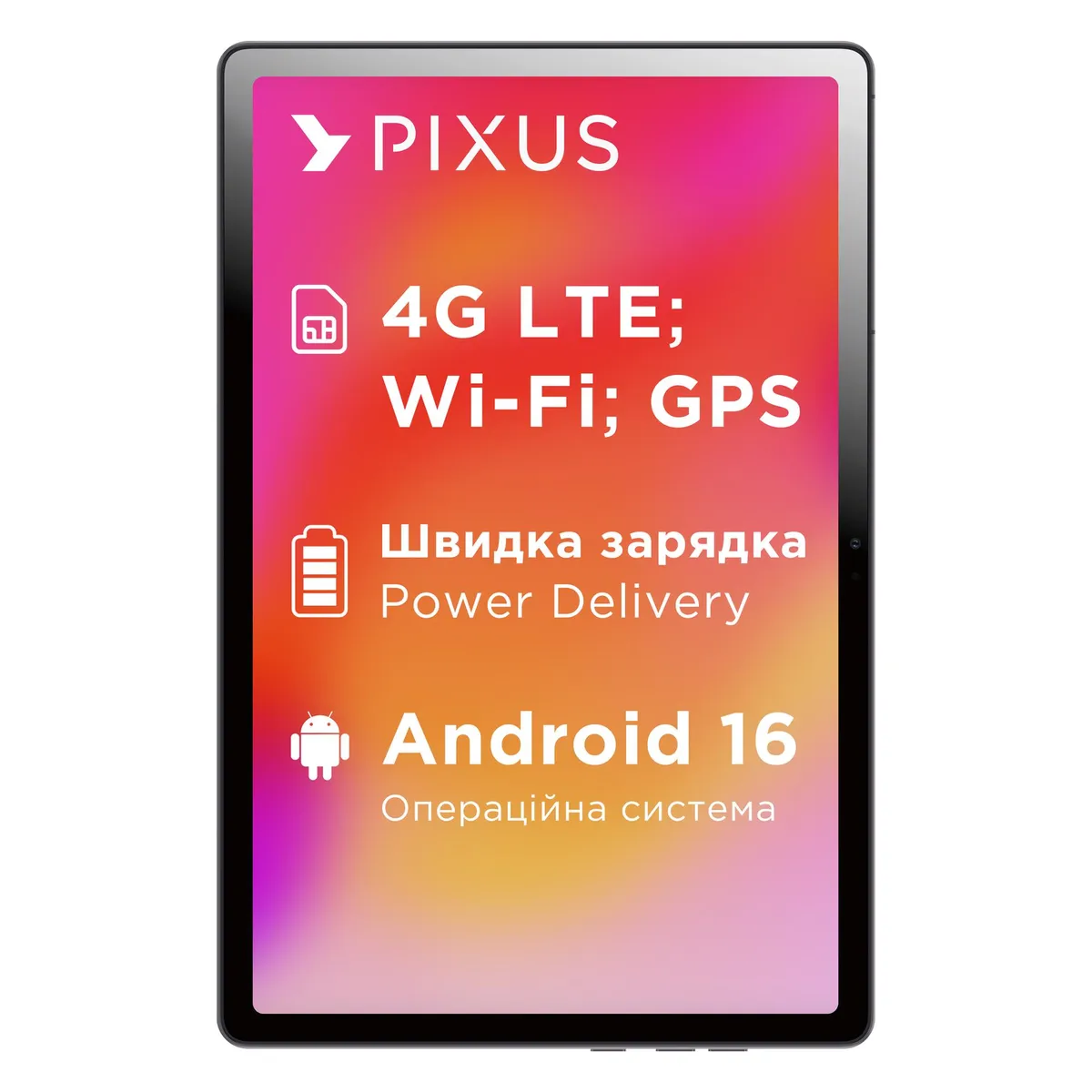 Планшет Pixus Line NEW 6/128GB 4G Dual Sim Grafite - мініатюра 2