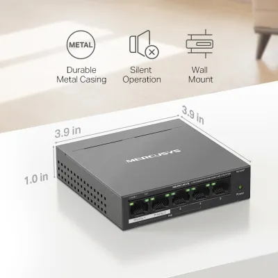 Комутатор Mercusys MS105GP - мініатюра 10