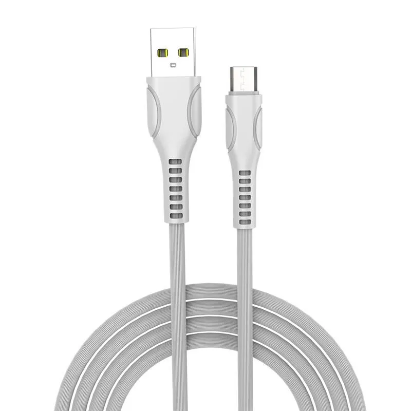 Кабель ColorWay USB - micro USB (M/M), Line-Drawing, 2.4 А, 1 м, White (CW-CBUM028-WH) - мініатюра 2