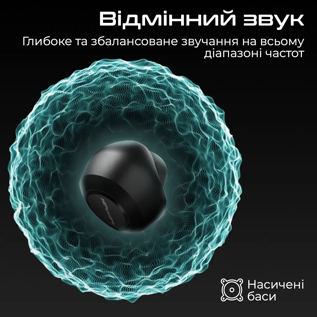 Bluetooth-гарнітура HiFuture OlymBuds3 Black (olymbuds3.black) - мініатюра 3