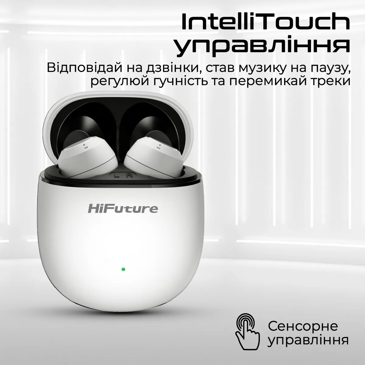 Bluetooth-гарнітура HiFuture OlymBuds3 White (olymbuds3.white) - мініатюра 2