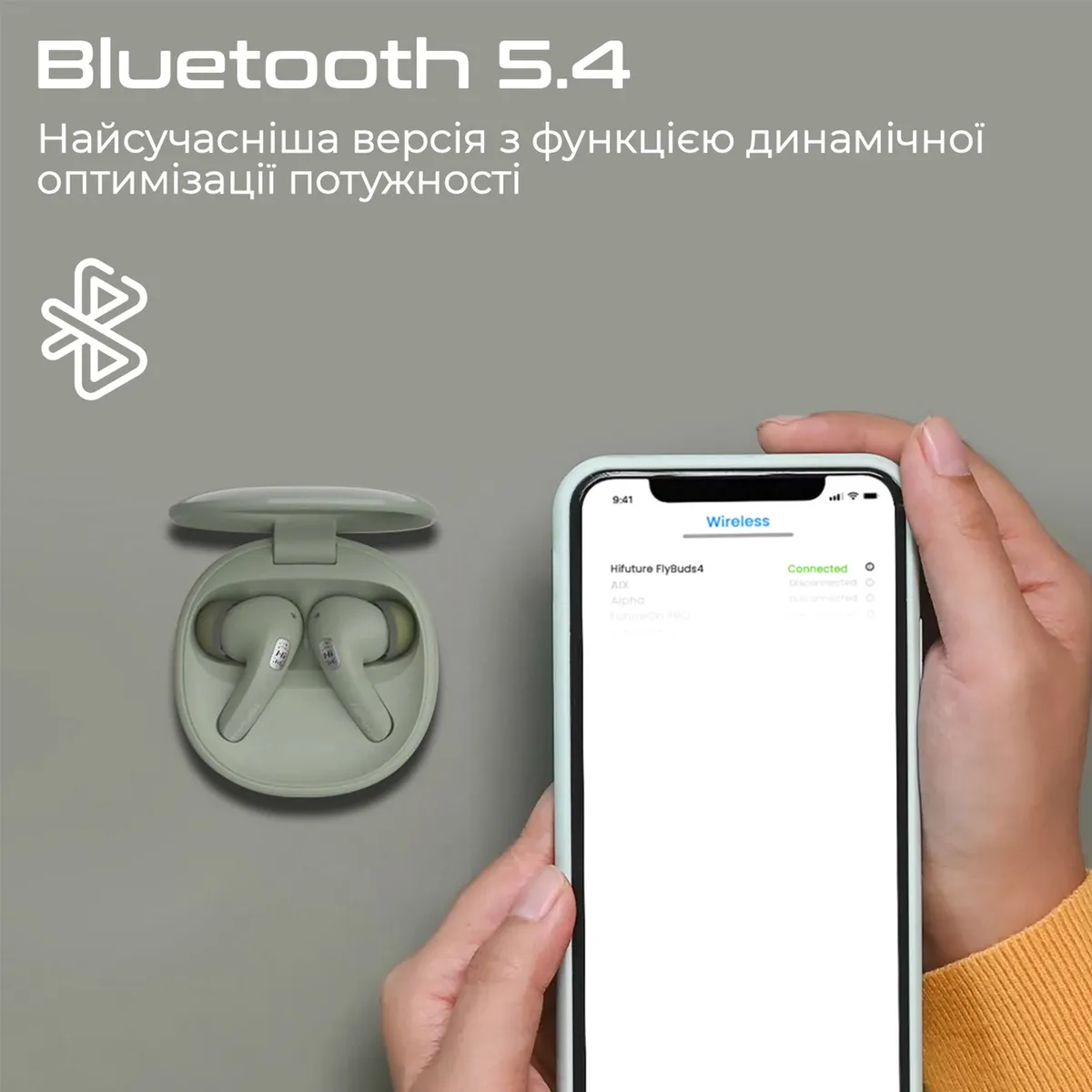 Bluetooth-гарнітура HiFuture Flybuds4 Black - мініатюра 2