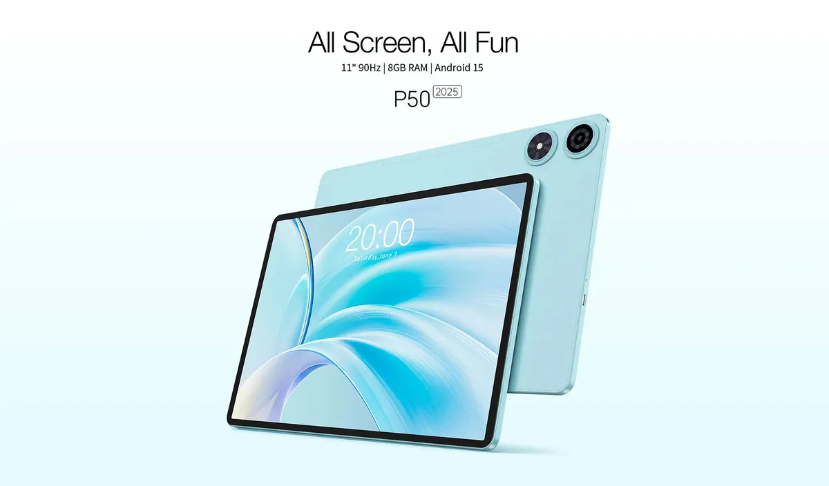 Планшет Teclast P50 (2025) 8/128GB 4G Sky Blue (6940709687550) - мініатюра 4