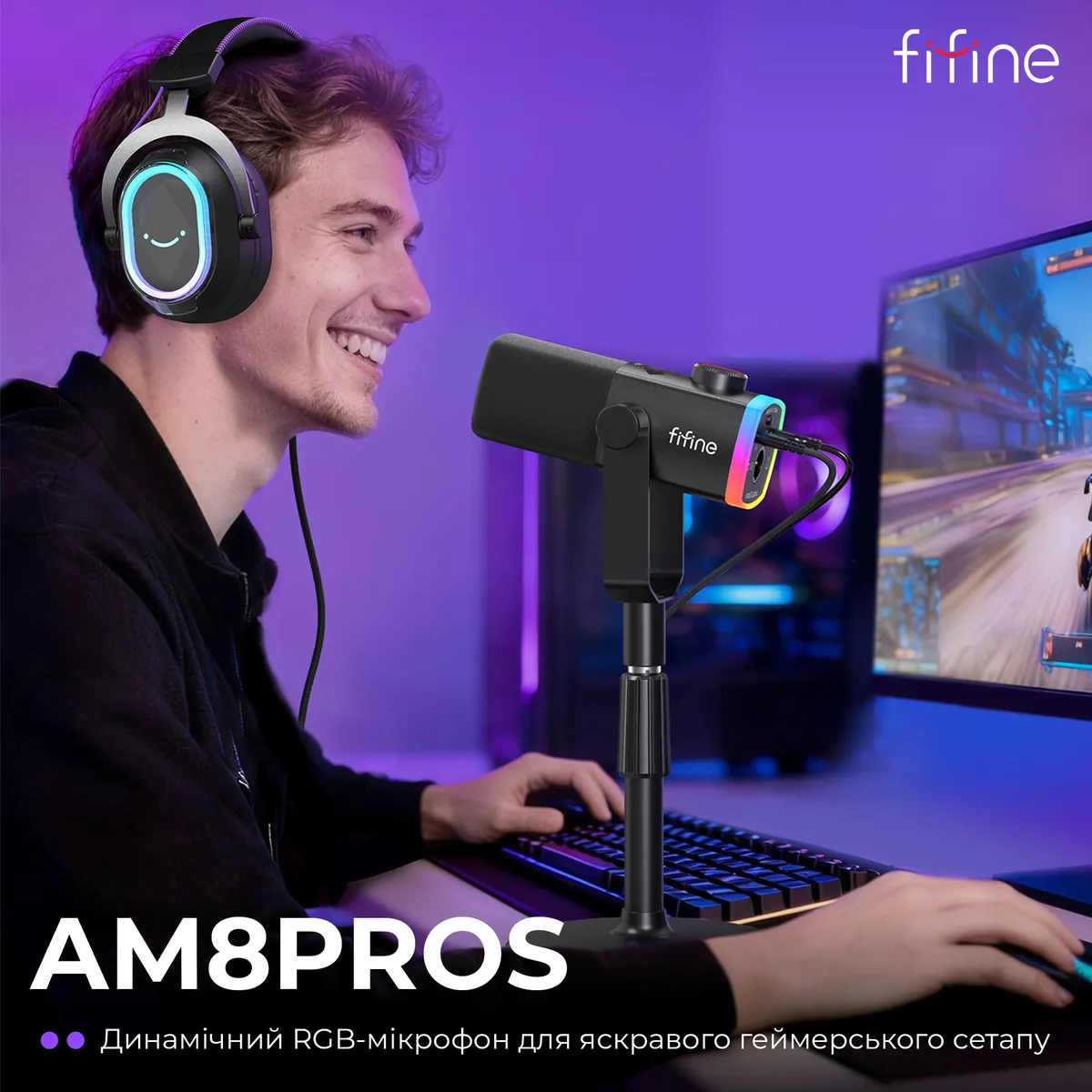 Мікрофон Fifine AM8PROS Black - мініатюра 5