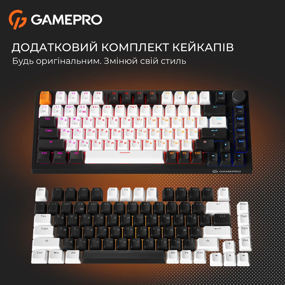 Клавіатура GamePro MK160 V2 Warden QLAB Sakura Black (MK160-V2-B-QS) - мініатюра 18