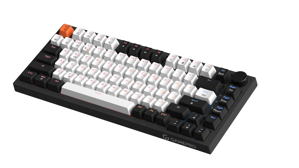 Клавіатура GamePro MK160 V2 Warden QLAB Sakura Black (MK160-V2-B-QS) - мініатюра 3