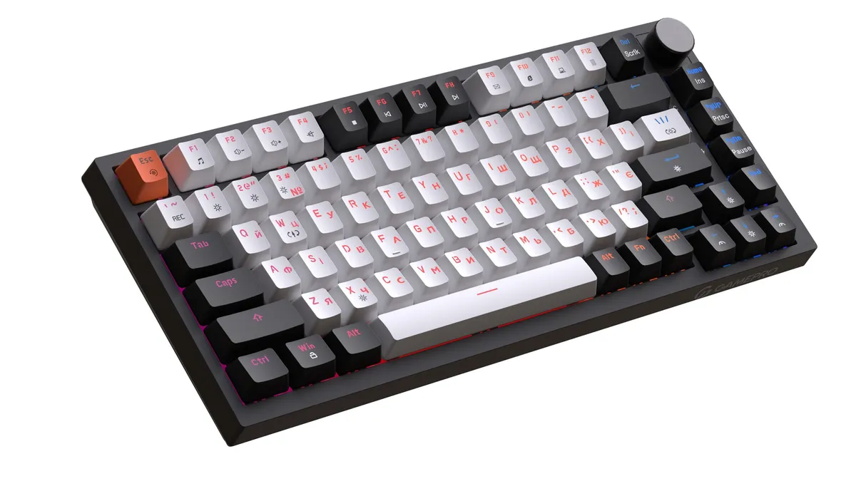 Клавіатура GamePro MK160 V2 Warden QLAB Sakura Black (MK160-V2-B-QS) - мініатюра 4