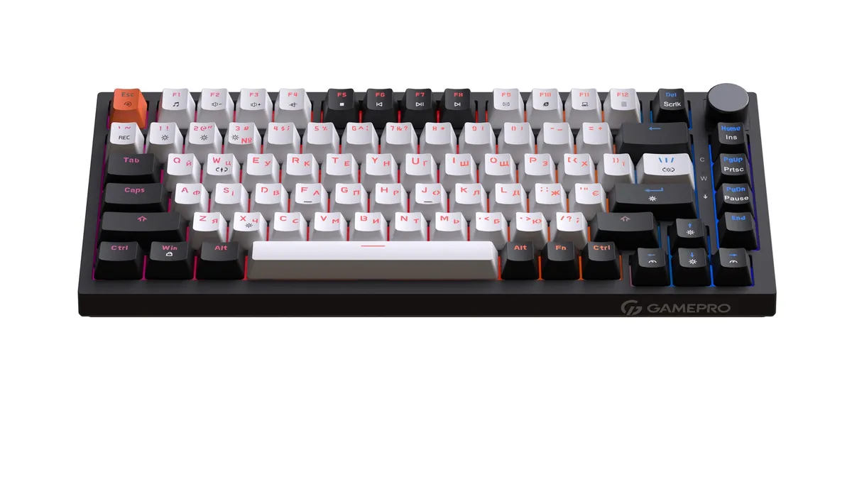 Клавіатура GamePro MK160 V2 Warden QLAB Sakura Black (MK160-V2-B-QS) - мініатюра 5