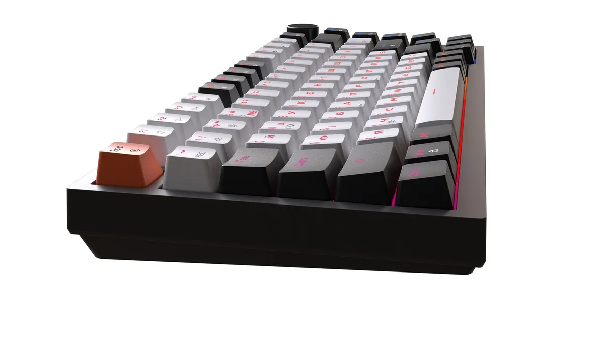 Клавіатура GamePro MK160 V2 Warden QLAB Sakura Black (MK160-V2-B-QS) - мініатюра 6