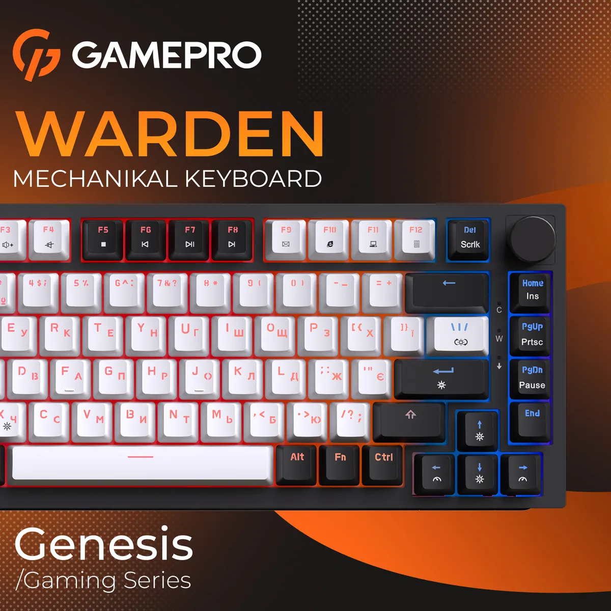 Клавіатура GamePro MK160 V2 Warden QLAB Sakura Black (MK160-V2-B-QS) - мініатюра 9