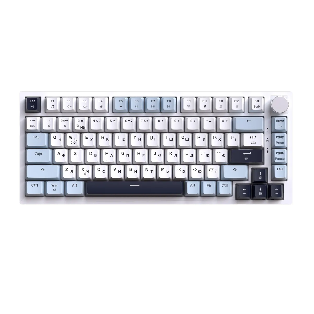 Клавіатура GamePro MK160 V2 Warden QLAB Sakura White (MK160-V2-BL-QS)