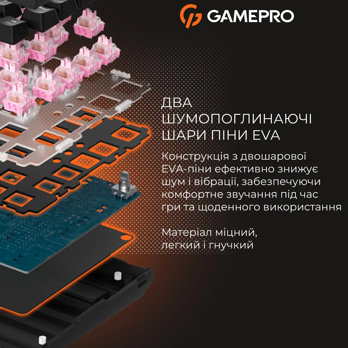 Клавіатура GamePro MK160 V2 Warden QLAB Sakura White (MK160-V2-BL-QS) - мініатюра 14