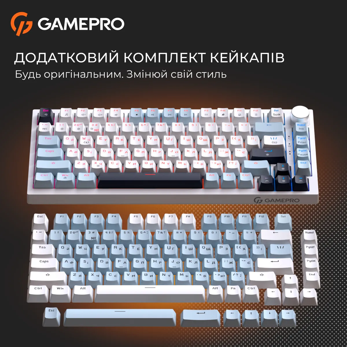 Клавіатура GamePro MK160 V2 Warden QLAB Sakura White (MK160-V2-BL-QS) - мініатюра 15