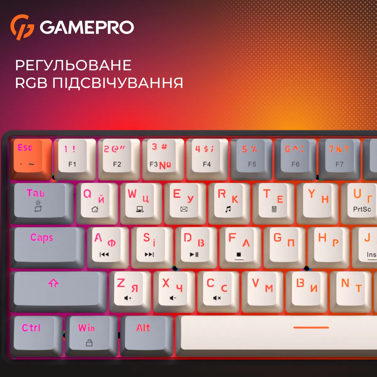 Клавіатура GamePro MK130 V2 Infinity QLAB Sakura Black (MK130-V2-B-QS) - мініатюра 14