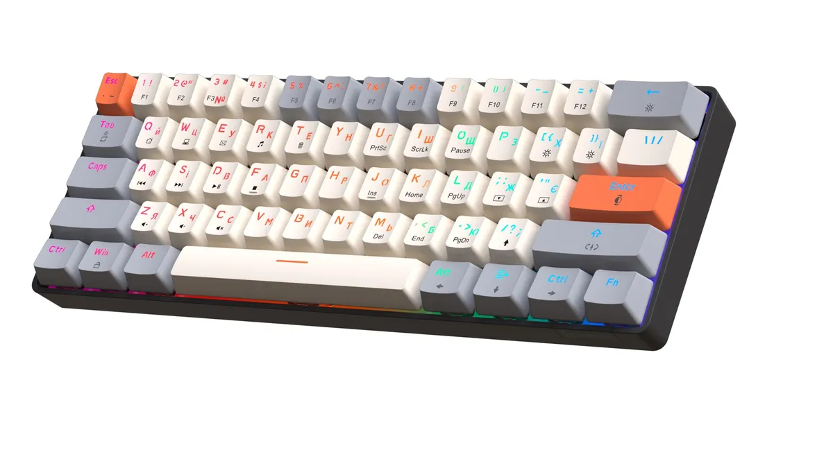Клавіатура GamePro MK130 V2 Infinity QLAB Sakura Black (MK130-V2-B-QS) - мініатюра 3
