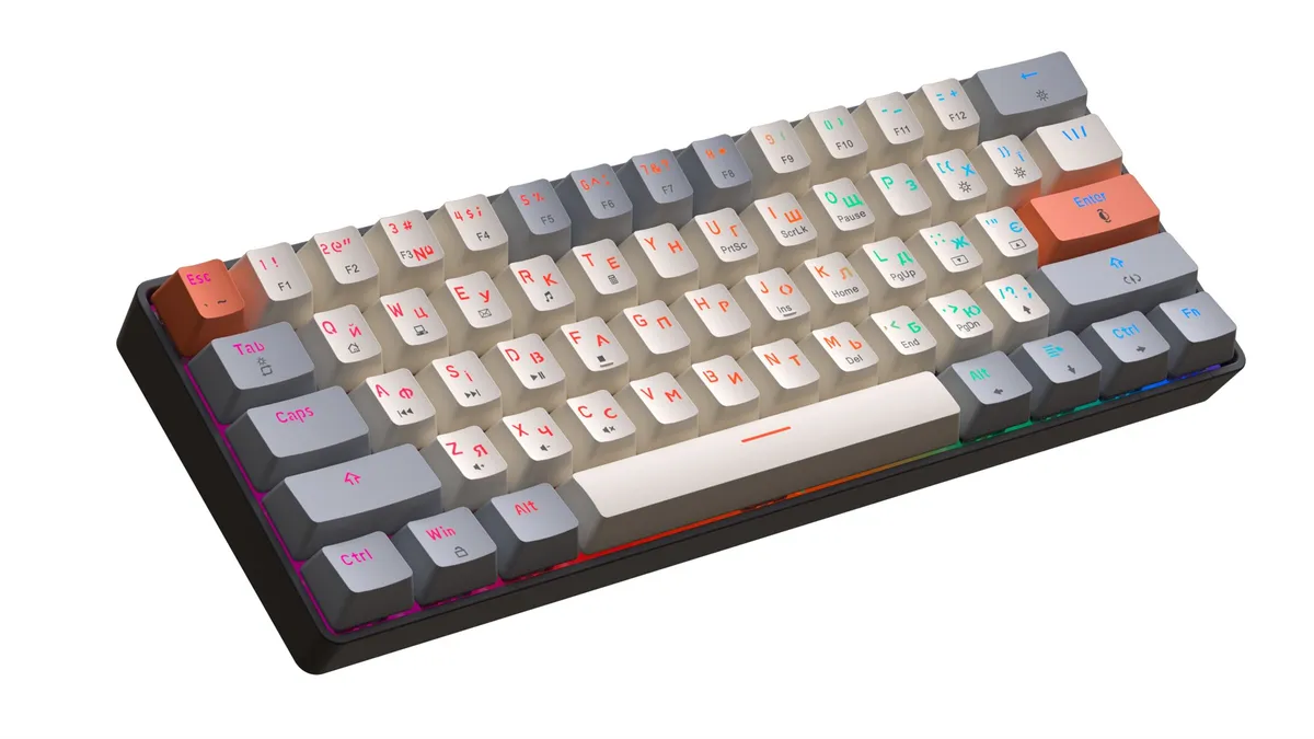 Клавіатура GamePro MK130 V2 Infinity QLAB Sakura Black (MK130-V2-B-QS) - мініатюра 4