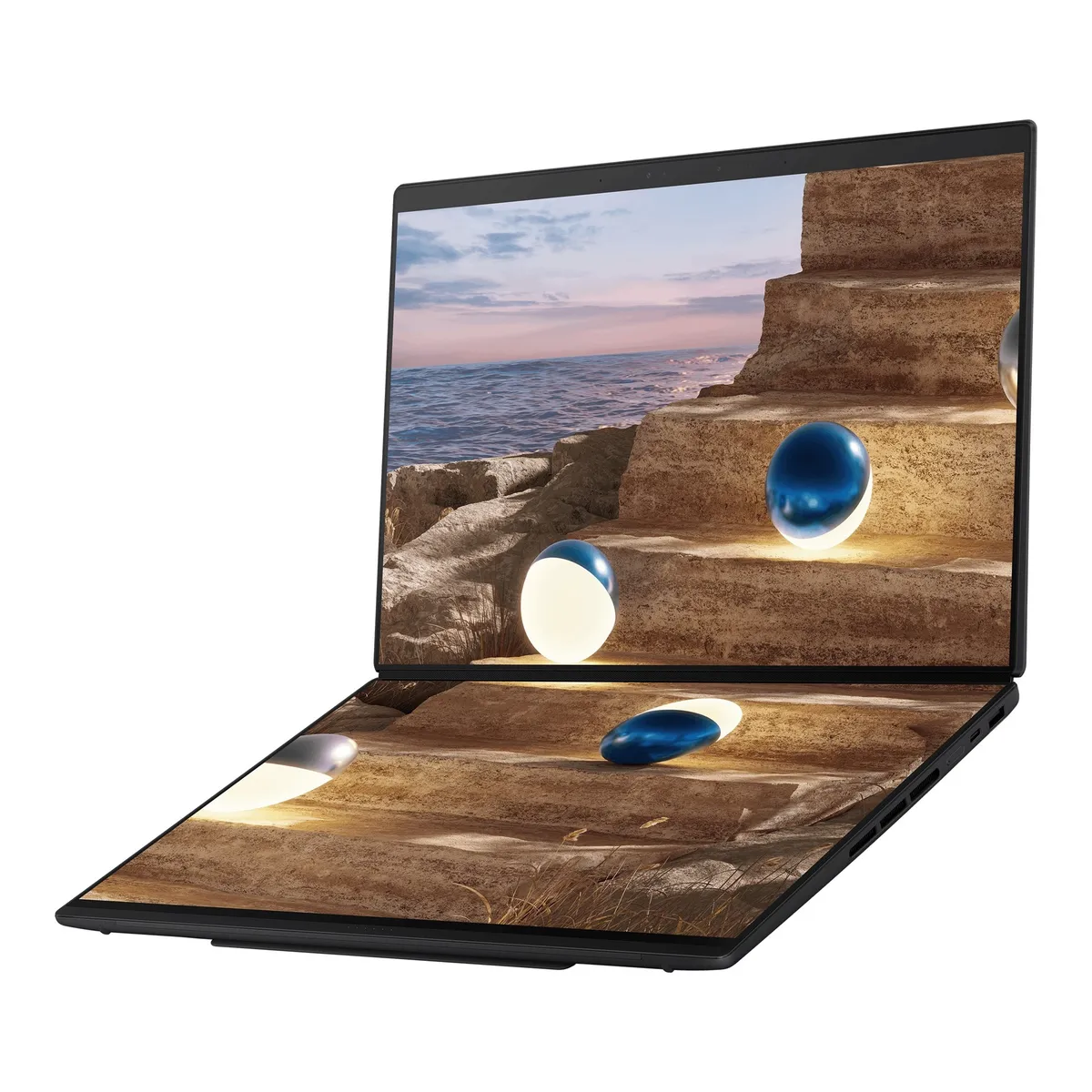 Ноутбук Asus Zenbook Duo UX8407AA-SN216X (90NB16V1-M00A40) Moher Gray - мініатюра 6