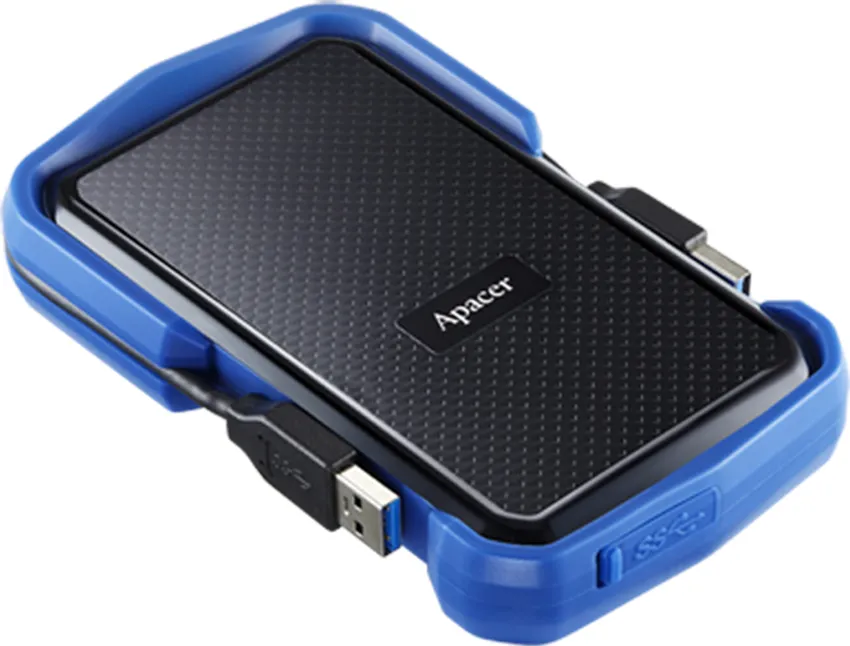 Зовнішній жорсткий диск 2.5" USB 2.0TB Apacer AC631 Black/Blue (AP2TBAC631U-1) - мініатюра 3