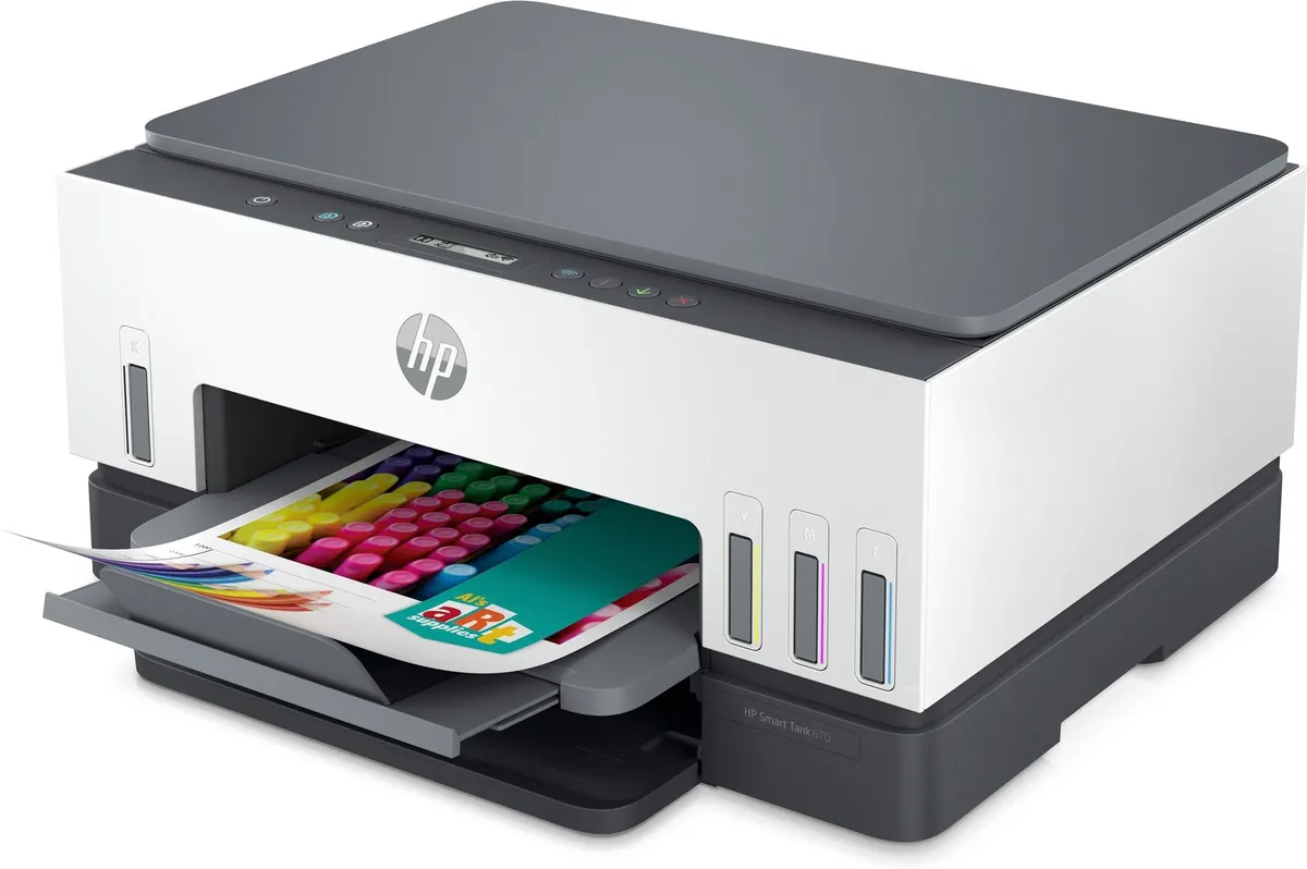 Багатофункціональний пристрій А4 кол. HP Smart Tank 670 з Wi-Fi (6UU48A) - мініатюра 4