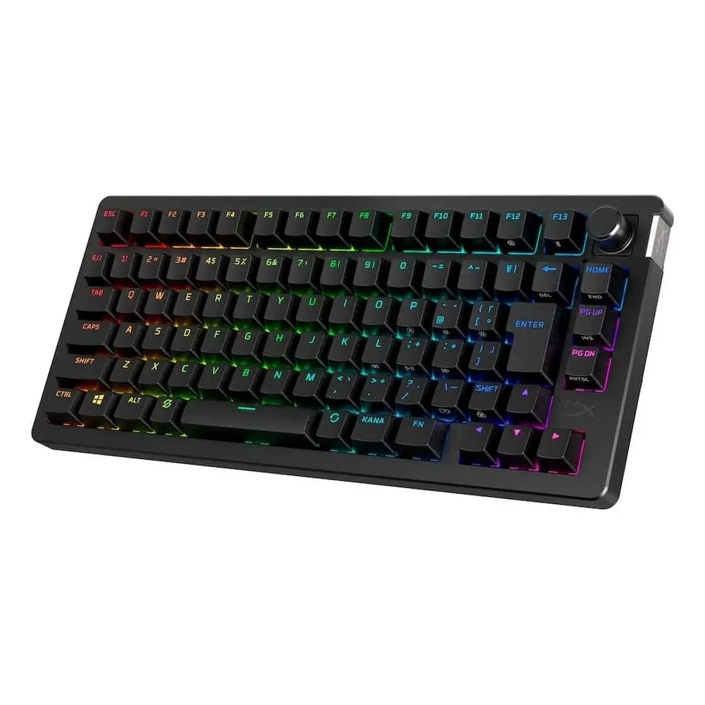 Клавіатура бездротова HyperX Alloy Rise 75 Red RGB UA Black (91Y91AA) - мініатюра 3