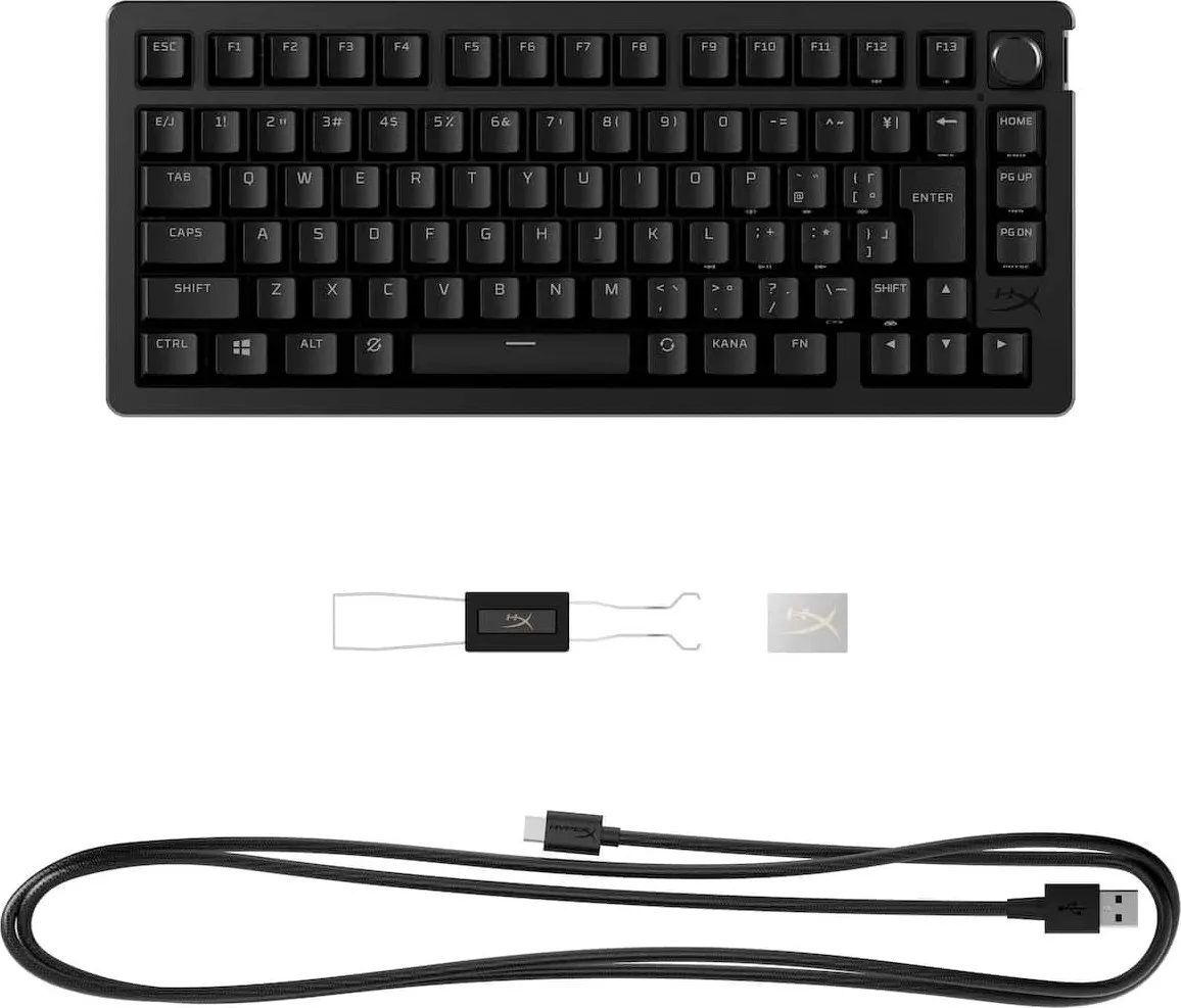 Клавіатура бездротова HyperX Alloy Rise 75 Red RGB UA Black (91Y91AA) - мініатюра 5