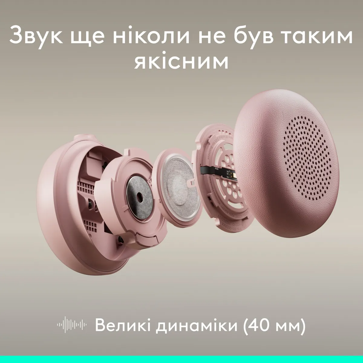 Гарнітура Logitech Zone Wired 2 USB Rose (981-001620) - мініатюра 4