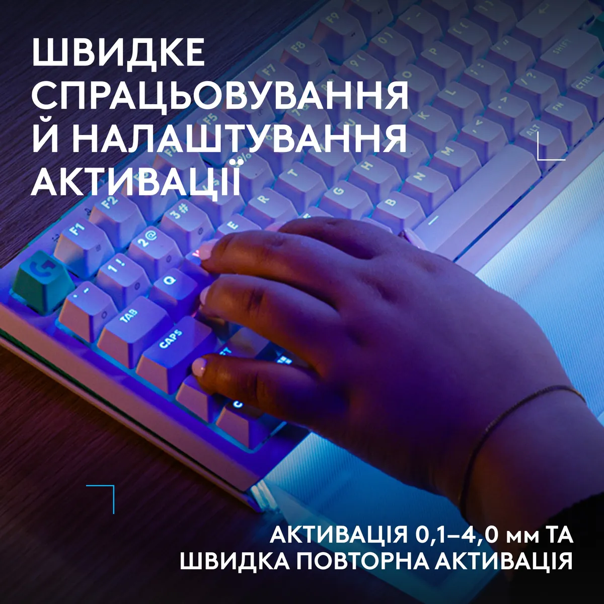 Клавiатура Logitech G512 X 75 White (920-013955) - мініатюра 4
