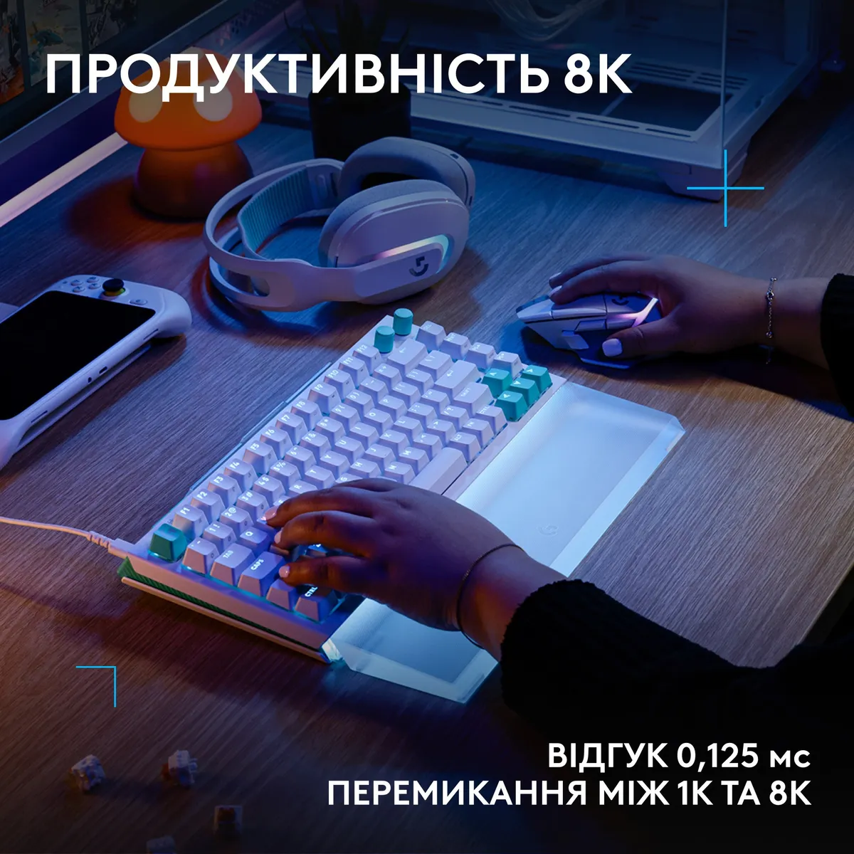 Клавiатура Logitech G512 X 75 White (920-013955) - мініатюра 6
