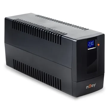 Джерело безперебійного живлення NJOY Horus Plus 600 (PWUP-LI060H1-AZ01B) Lin.int., AVR, 2 x евро, USB, LCD, пластик - мініатюра 3