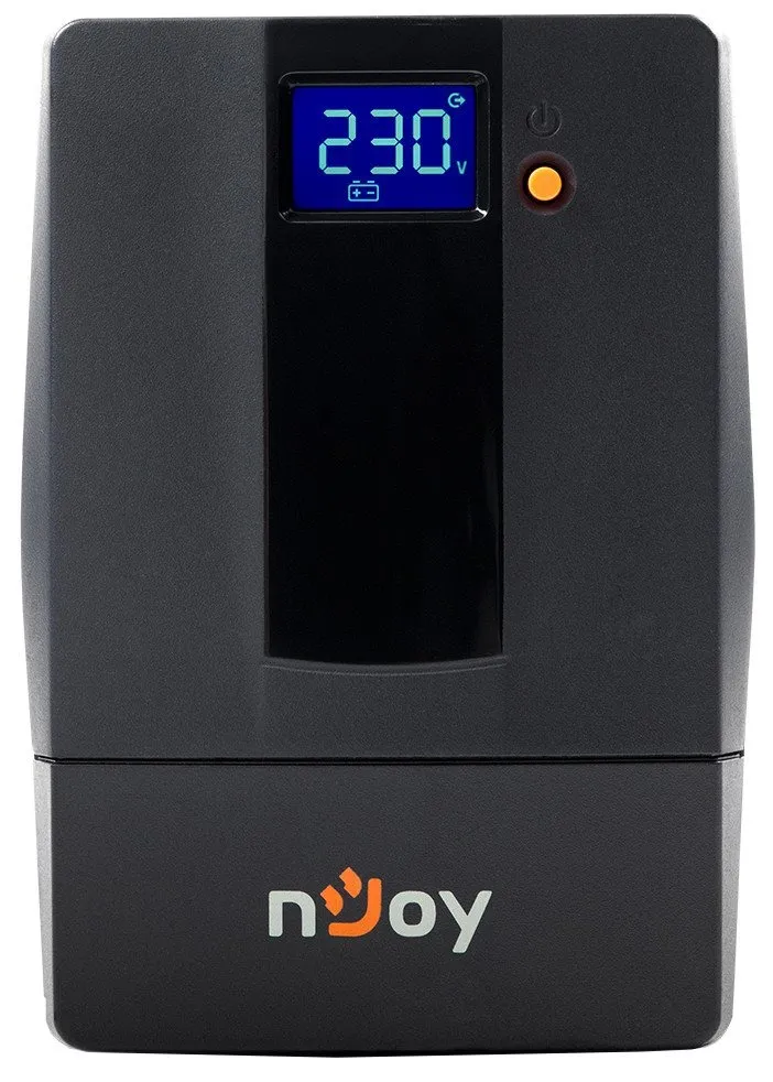 Джерело безперебійного живлення NJOY Horus Plus 600 (PWUP-LI060H1-AZ01B) Lin.int., AVR, 2 x евро, USB, LCD, пластик - мініатюра 7