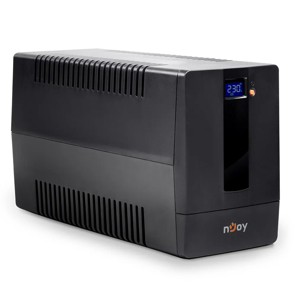 Джерело безперебійного живлення NJOY Horus Plus 1500 (PWUP-LI150H1-AZ01B) Lin.int., AVR, 4 x евро, USB, LCD, пластик - мініатюра 3