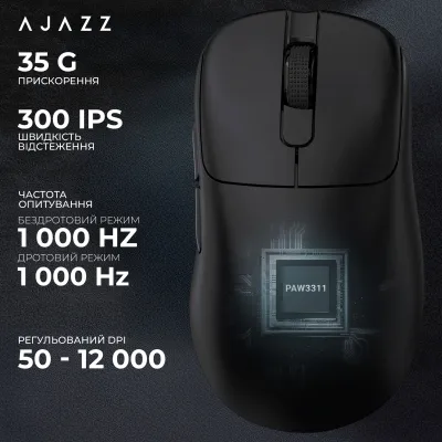 Бездротова ігрова миша Ajazz AJ179P MC Black (AJ179P-MC-B) - мініатюра 11