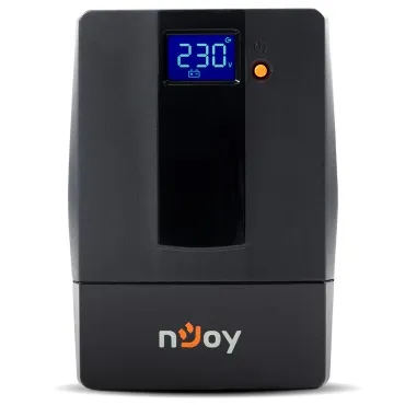 Джерело безперебійного живлення NJOY Horus Plus 2000 (PWUP-LI200H1-AZ01B) Lin.int., AVR, 4 x евро, USB, LCD, пластик - зображення 1